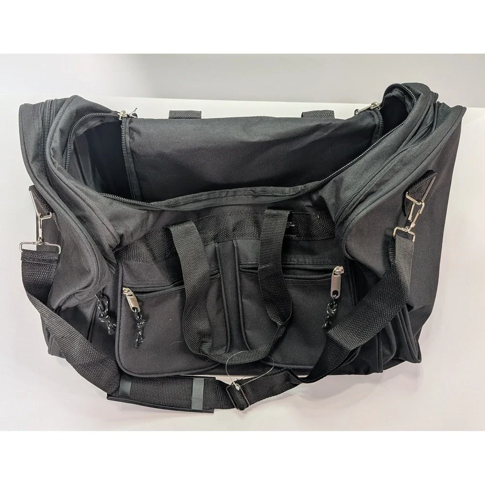 Argo Sport Duffel Bag Mens Large Black Excellent Tactical Travel Gym Gear Bag